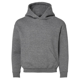 LAT 2296 Youth Fleece Hoodie - Granite Heather