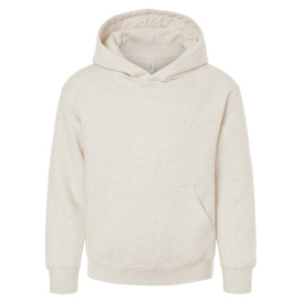 LAT 2296 Youth Fleece Hoodie - Natural Heather