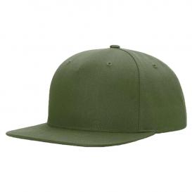 Richardson 255 Pinch Front Twill Back Trucker Cap - Army Olive