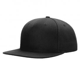 Richardson 255 Pinch Front Twill Back Trucker Cap - Black