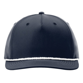 Richardson 258 Five Panel Classic Rope Cap - Navy/White