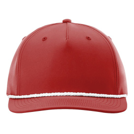 Richardson 258 Five Panel Classic Rope Cap - Red/White