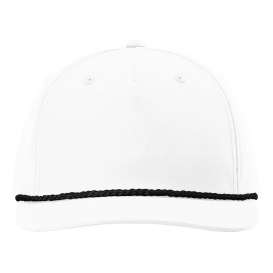 Richardson 258 Five Panel Classic Rope Cap - White/Black