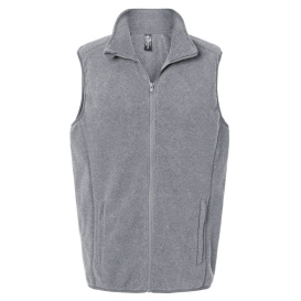 Burnside 3012 Polar Fleece Vest - Heather Grey