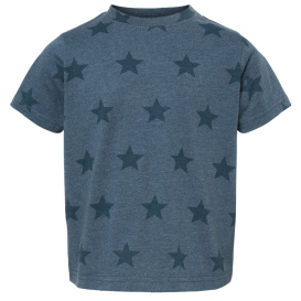 Code Five 3029 Toddler Star Print T-Shirt - Denim Star