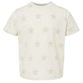 Code Five 3029 Toddler Star Print T-Shirt - Natural Heather Star