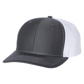 Richardson 312 Twill Back Trucker Cap - Charcoal/White
