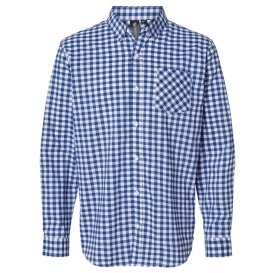 Burnside 3291 Technical Stretch Burn Shirt - Navy/White Gingham