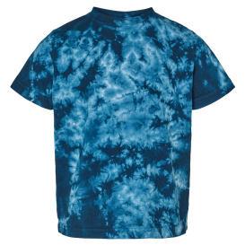 Dyenomite 330CR Toddler Crystal Tie-Dyed T-Shirt - Navy