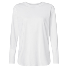 LAT 3508 Women\'s Fine Jersey Long Sleeve Tee - White