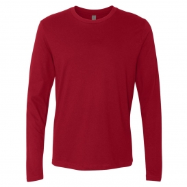 Next Level 3601 Cotton Long Sleeve Crew - Cardinal