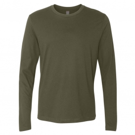 Next Level 3601 Cotton Long Sleeve Crew - Military Green