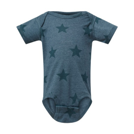 Code Five 4329 Infant Star Print Bodysuit - Denim Star