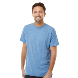 M&O 4800 Gold Soft Touch T-Shirt - Light Blue Heather