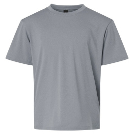 AllPro 48000Y Pro-Lock Youth Performance T-Shirt - Heather Steel