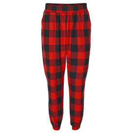 Burnside 4810 Youth Flannel Joggers - Red/Black