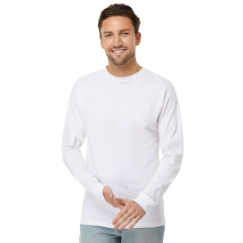 M&O 4820 Gold Soft Touch Long Sleeve T-Shirt - White