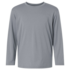 AllPro 48400Y Pro-Lock Youth Performance Long Sleeve T-Shirt - Heather Steel
