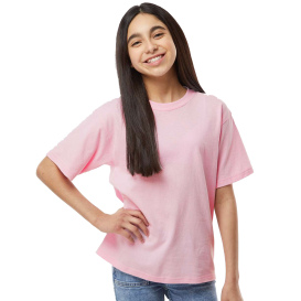 M&O 4850 Youth Gold Soft Touch T-Shirt - Light Pink