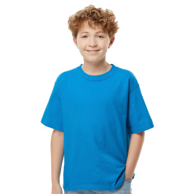 M&O 4850 Youth Gold Soft Touch T-Shirt - Turquoise