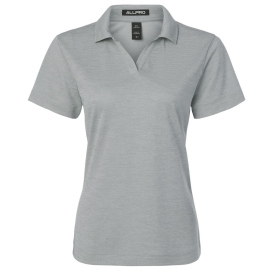 AllPro 4HM00L Women\'s Performance Melange Polo - Silver Melange