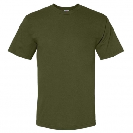 Bayside 5040 USA-Made 100% Cotton Short Sleeve T-Shirt - Olive