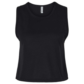 Next Level 5083 Women's Festival Crop Tank - Black | Full Source