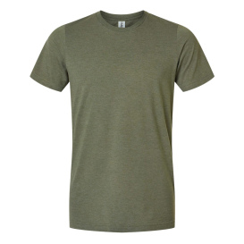 Tultex 602CVC Combed CVC T-Shirt - Heather Military Green