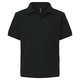 AllPro 62800Y Youth Pique Polo - Black