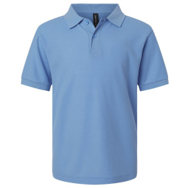 AllPro 62800Y Youth Pique Polo - Carolina Blue
