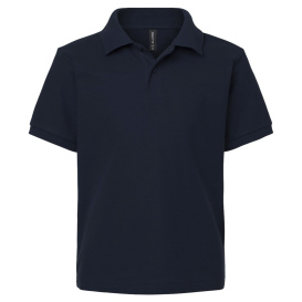 AllPro 62800Y Youth Pique Polo - Navy