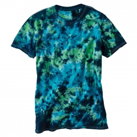 Dyenomite 640LM LaMer Over-Dyed Crinkle Tie Dye T-Shirt - Caribbean