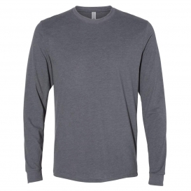 Next Level 6411 Sueded Long Sleeve Crew - Heather Charcoal