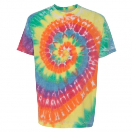 Dyenomite 650VRX Vintage Festival T-Shirt - Classic Rainbow Spiral