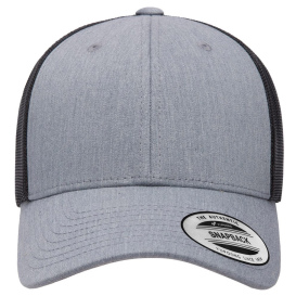 YP Classics 6601 Elite Cap - Heather/Black