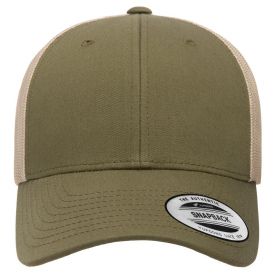 YP Classics 6601 Elite Cap - Moss Green/Khaki