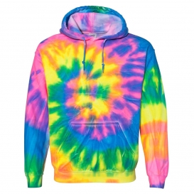 Dyenomite 680VR Blended Hooded Sweatshirt - Flo Rainbow
