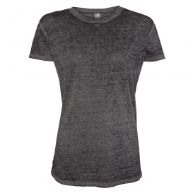 J. America 8116 Women\'s Zen Jersey Short Sleeve T-Shirt - Twisted Black