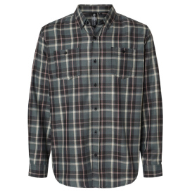 Burnside 8220 Perfect Flannel Work Shirt - Grey/Ecru