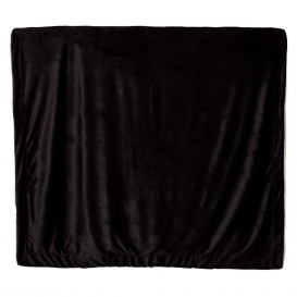 Alpine Fleece 8726 Oversized Mink Sherpa Blanket - Black