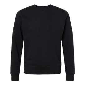 J. America 8870 Triblend Fleece Crewneck Sweatshirt - Black Solid