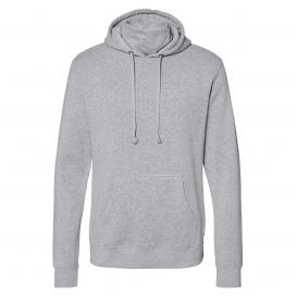 J. America 8879 Gaiter Fleece Hooded Sweatshirt - Grey Heather