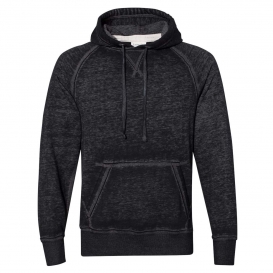 J. America 8915 Vintage Zen Fleece Hooded Pullover Sweatshirt - Twisted Black
