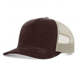Richardson 930 Troutdale Corduroy Trucker Cap - Brown/Sand