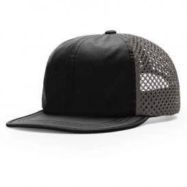 Richardson 935 Rouge Wide Set Mesh Cap - Black/Charcoal