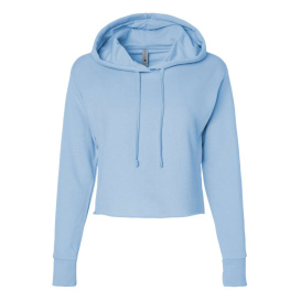 Next Level 9384 Women\'s Laguna Sueded Hoodie - Stonewash Denim