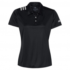 adidas A325 Women\'s 3-Stripes Shoulder Sport Shirt - Black/White