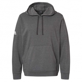 adidas A432 Fleece Hooded Sweatshirt - Dark Grey Heather