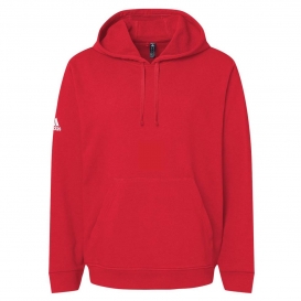 adidas A432 Fleece Hooded Sweatshirt - Red