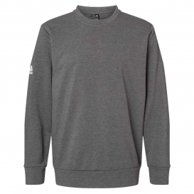 adidas A434 Fleece Crewneck Sweatshirt - Dark Grey Heather
